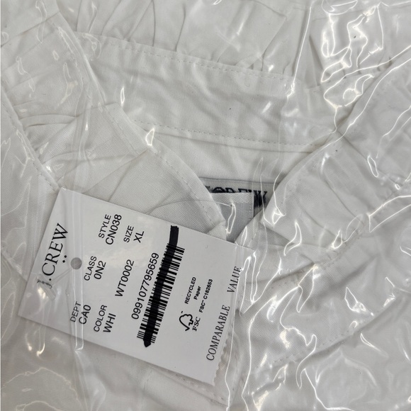 J.Crew Ruffle button-up top - Picture 6 of 8